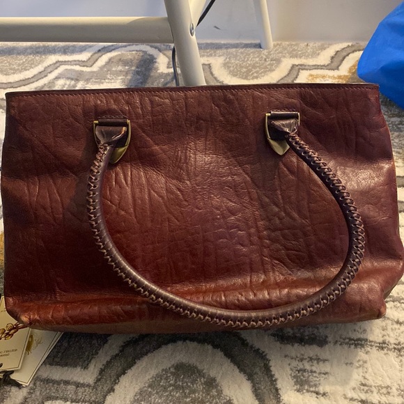 Pure leather handbag - Picture 3 of 7